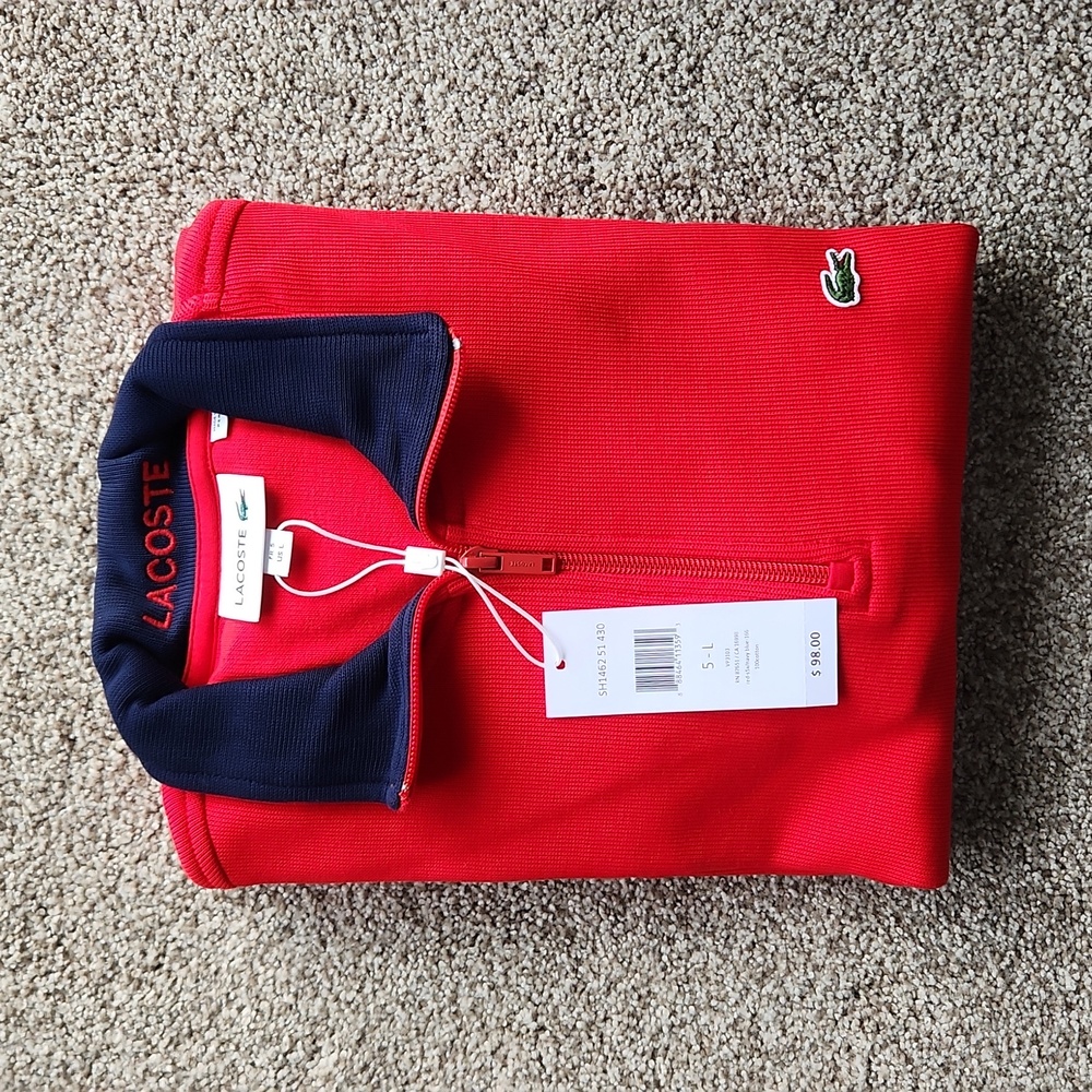 Lacoste Men's Quarter Zip Sweatshirt